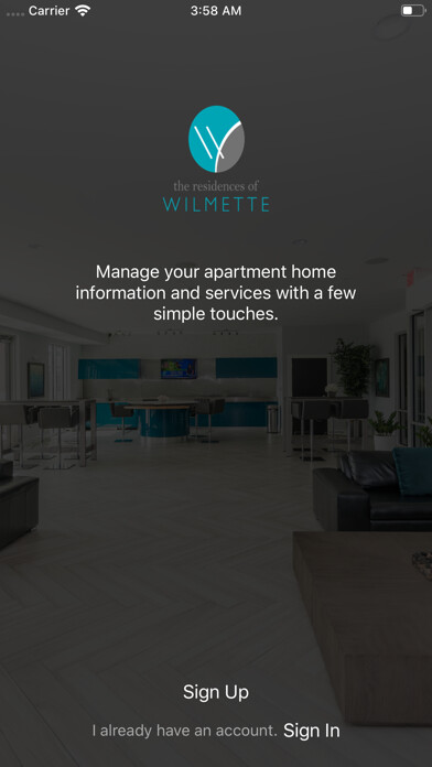 Emulate iPhone app Residences of Wilmette Apts using MyAndroid