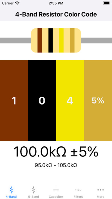 Emulate iPhone app Resistor Code Calculators using MyAndroid Emulate iPhone app Resistor Code Calculators using MyAndroid