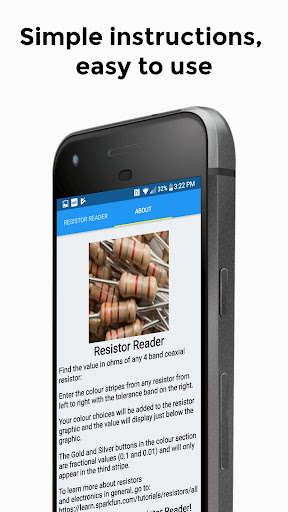 Emulate iPhone app Resistor Reader using MyAndroid Emulate iPhone app Resistor Reader using MyAndroid