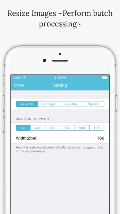 Emulate iPhone app Resize Images ~Perform batch processing~ using MyAndroid