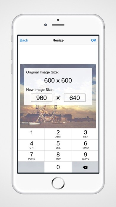 Emulate iPhone app Resize It - Image crop resize using MyAndroid
