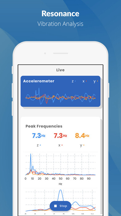 Emulate iPhone app Resonance - Vibration Analysis using MyAndroid
