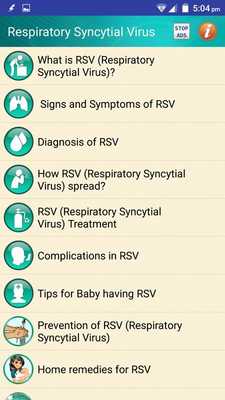 Emulate Android APK Respiratory Syncytial Virus infection RSV in Kids