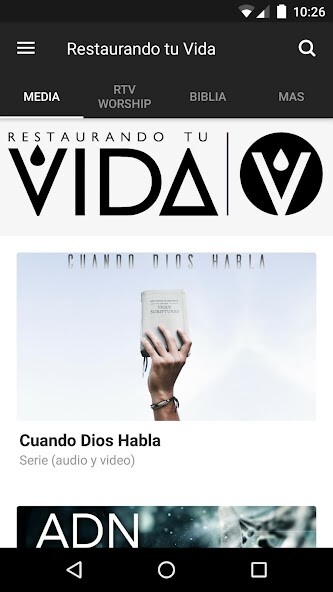 Emulate iPhone app Restaurando tu Vida using MyAndroid Emulate iPhone app Restaurando tu Vida using MyAndroid