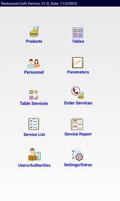 Emulate Android APK Restaurant Cafe Service