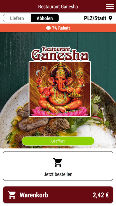 Emulate iPhone app Restaurant Ganesha using MyAndroid Emulate iPhone app Restaurant Ganesha using MyAndroid