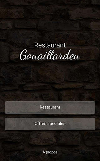 Run android online APK Restaurant Gouaillardeu from MyAndroid or emulate Restaurant Gouaillardeu using MyAndroid