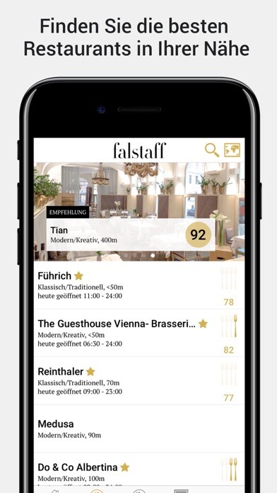 Emulate iPhone app Restaurantguide Falstaff using MyAndroid Emulate iPhone app Restaurantguide Falstaff using MyAndroid