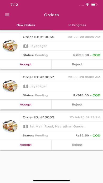 Emulate iPhone app Restaurant Saas vendor app using MyAndroid Emulate iPhone app Restaurant Saas vendor app using MyAndroid