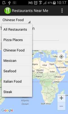 Emulate Android APK Restaurants Near Me