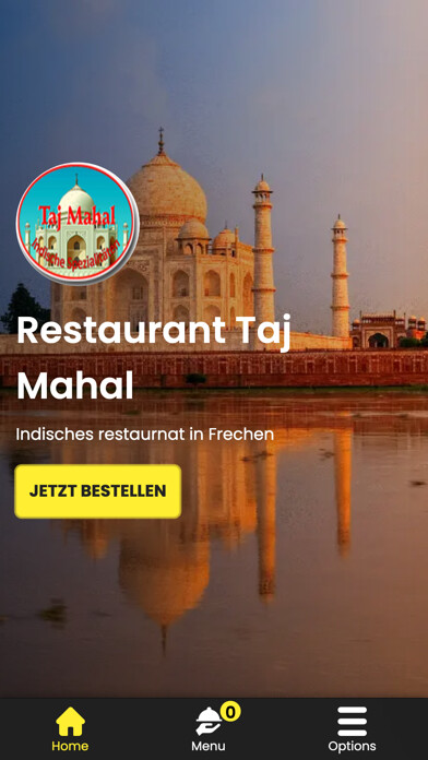 Emulate iPhone app Restaurant Taj Mahal Frechen using MyAndroid Emulate iPhone app Restaurant Taj Mahal Frechen using MyAndroid
