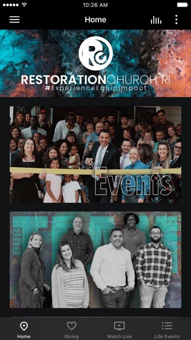 Emulate iPhone app Restoration Church RI using MyAndroid Emulate iPhone app Restoration Church RI using MyAndroid