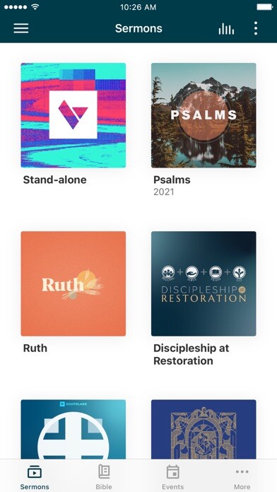 Emulate iPhone app Restoration Church TX using MyAndroid