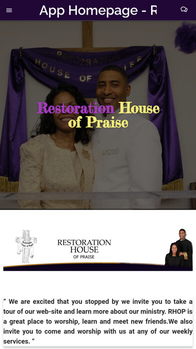 Emulate iPhone app Restoration House of Praise using MyAndroid Emulate iPhone app Restoration House of Praise using MyAndroid