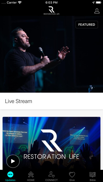 Emulate iPhone app Restoration Life Church using MyAndroid Emulate iPhone app Restoration Life Church using MyAndroid