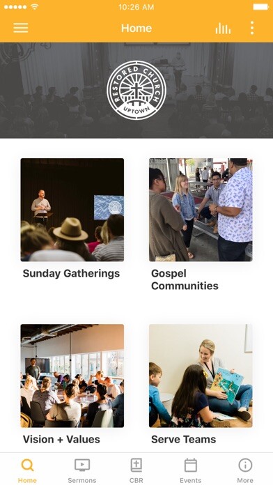 Emulate iPhone app Restored Church Uptown using MyAndroid Emulate iPhone app Restored Church Uptown using MyAndroid