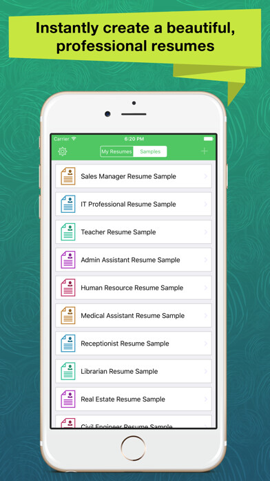 Emulate iPhone app Resume Apex – Professional CV Maker & Builder using MyAndroid Emulate iPhone app Resume Apex – Professional CV Maker & Builder using MyAndroid