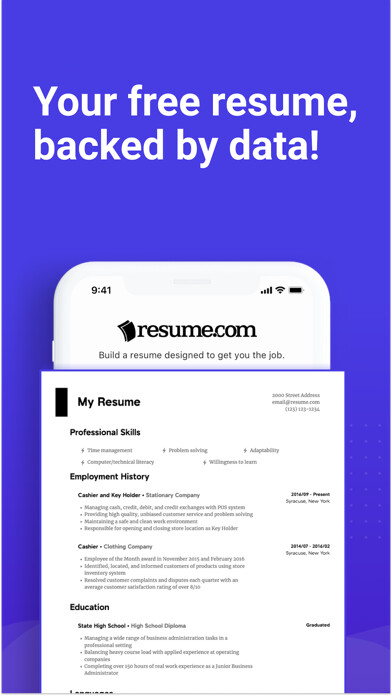 Emulate iPhone app Resume Builder: PDF Resume App using MyAndroid
