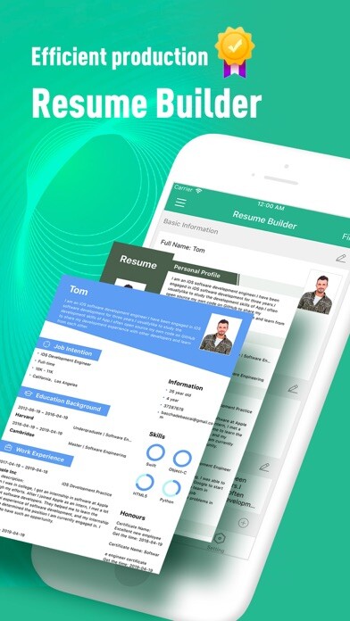 Emulate iPhone app Resume builder - template using MyAndroid Emulate iPhone app Resume builder - template using MyAndroid