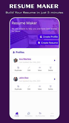 Run android online APK Resume Maker, Builder, Creator from MyAndroid or emulate Resume Maker, Builder, Creator using MyAndroid