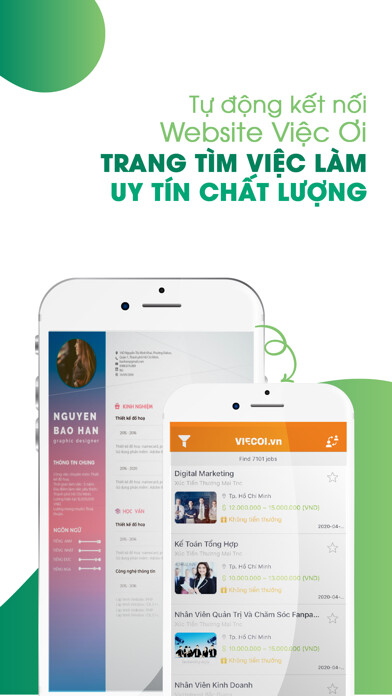 Emulate iPhone app Resume Maker - Tạo CV đẹp using MyAndroid