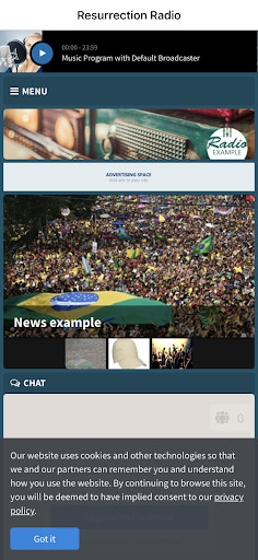 Emulate Android APK Resurrection Radio