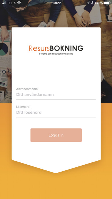 Emulate iPhone app Resursbokning using MyAndroid Emulate iPhone app Resursbokning using MyAndroid