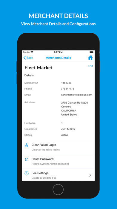 Emulate iPhone app retailcloud partner admin using MyAndroid