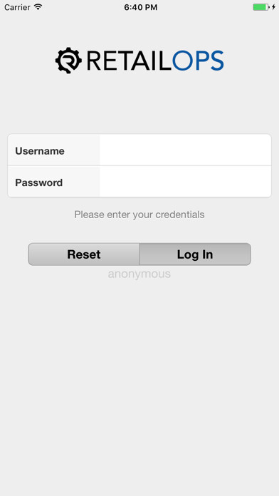 Emulate iPhone app RetailOps using MyAndroid