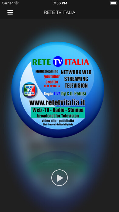 Emulate iPhone app RETE TV ITALIA using MyAndroid