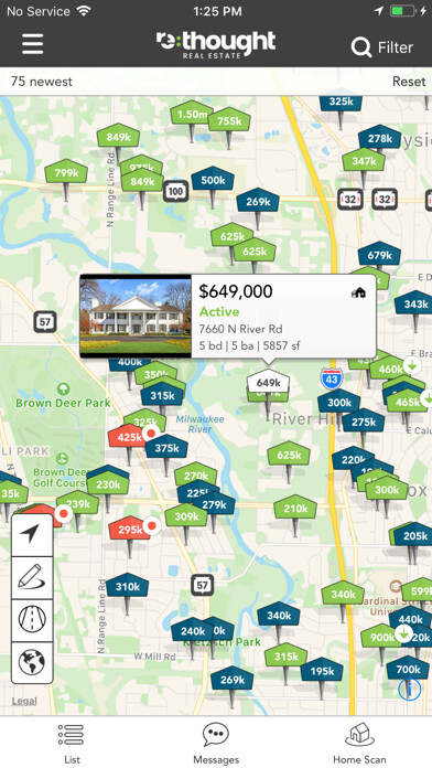 Emulate iPhone app reThought Real Estate using MyAndroid