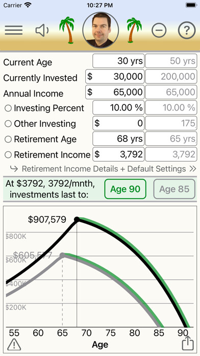 Emulate iPhone app Retirement Forecaster using MyAndroid Emulate iPhone app Retirement Forecaster using MyAndroid