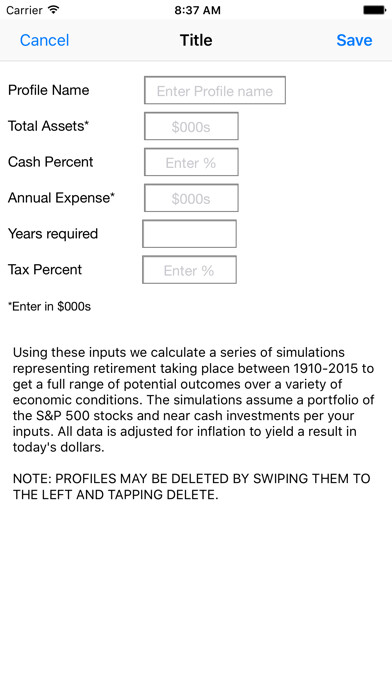 Emulate iPhone app Retire with the S&P 500 using MyAndroid Emulate iPhone app Retire with the S&P 500 using MyAndroid