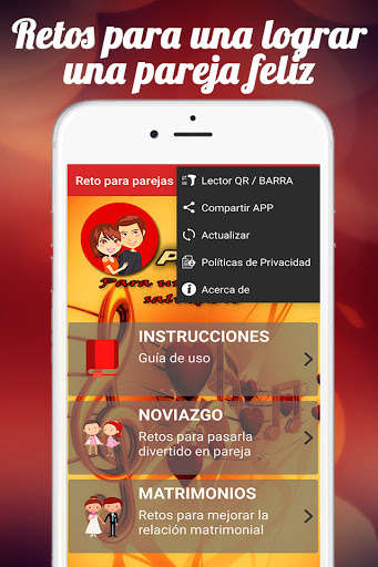 Run android online APK Retos para Parejas from MyAndroid or emulate Retos para Parejas using MyAndroid