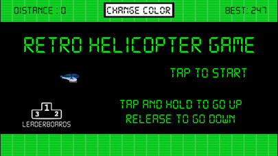 Emulate iPhone app Retro Helicopter Game using MyAndroid