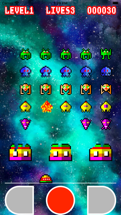 Emulate iPhone app Retro Invaders using MyAndroid