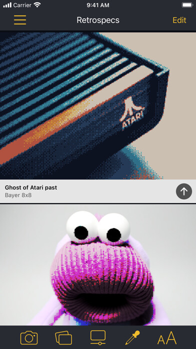 Emulate iPhone app Retrospecs using MyAndroid