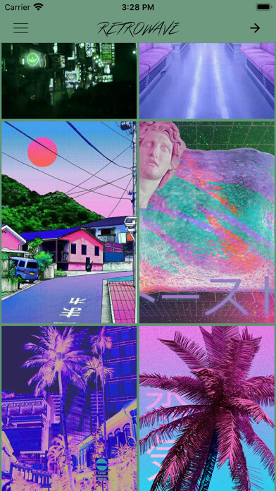 Run android online APK Retrowave Wallpapers from MyAndroid or emulate Retrowave Wallpapers using MyAndroid