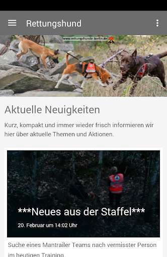 Run android online APK Rettungshundestaffel Berlin from MyAndroid or emulate Rettungshundestaffel Berlin using MyAndroid