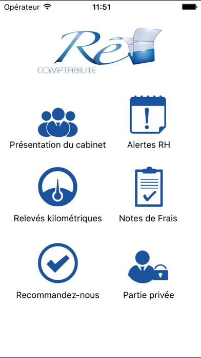 Emulate iPhone app REV Comptabilité using MyAndroid