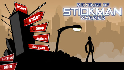 Emulate iPhone app Revenge Of Stickman Mike using MyAndroid