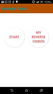 Emulate Android APK Reverse Movie Maker
