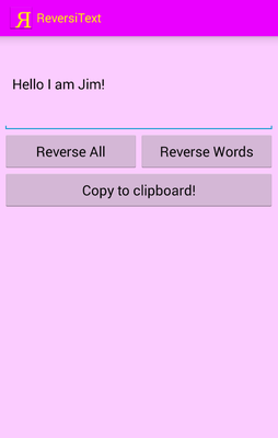 Emulate Android APK ReversiText - Backwards fun! Emulate Android APK ReversiText - Backwards fun!