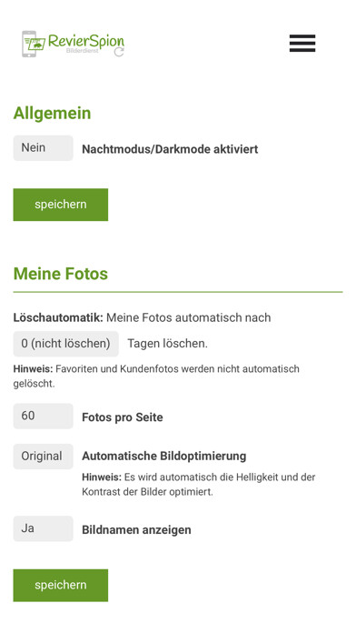 Emulate iPhone app RevierSpion Bilderdienst using MyAndroid