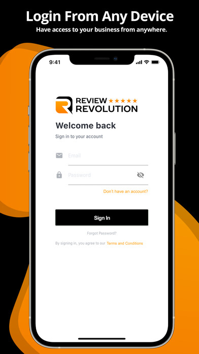 Emulate iPhone app Review Revolution using MyAndroid
