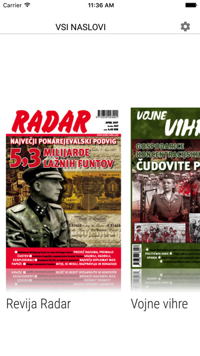 Emulate iPhone app Revija Radar using MyAndroid Emulate iPhone app Revija Radar using MyAndroid