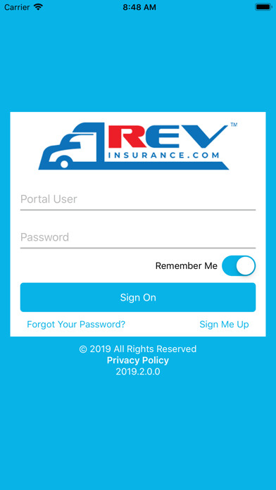 Emulate iPhone app REV Insurance using MyAndroid