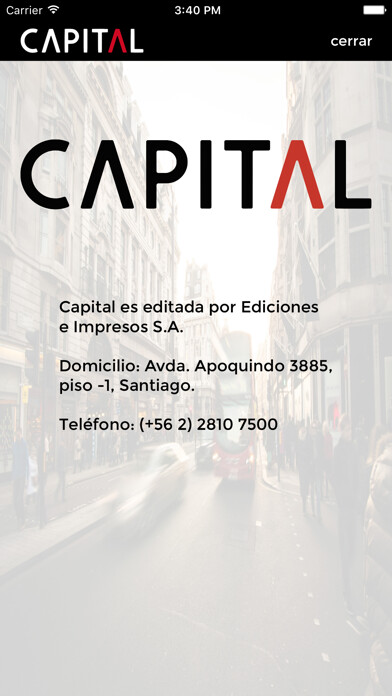 Emulate iPhone app Revista Capital using MyAndroid Emulate iPhone app Revista Capital using MyAndroid
