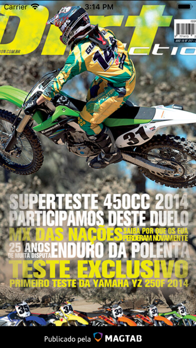 Emulate iPhone app Revista Dirt Action using MyAndroid