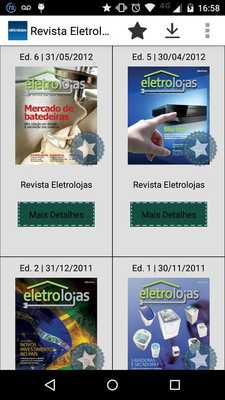 Emulate Android APK Revista Eletrolojas